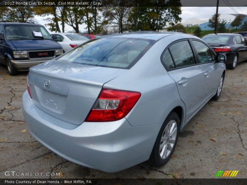 Cool Mist Metallic / Gray 2012 Honda Civic EX Sedan