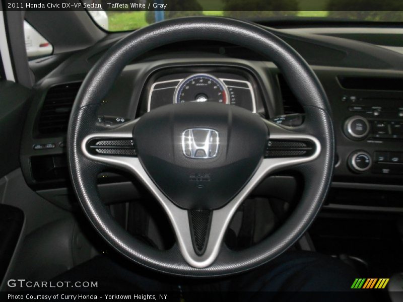Taffeta White / Gray 2011 Honda Civic DX-VP Sedan