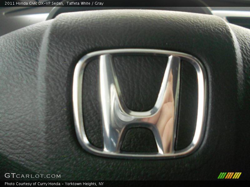 Taffeta White / Gray 2011 Honda Civic DX-VP Sedan
