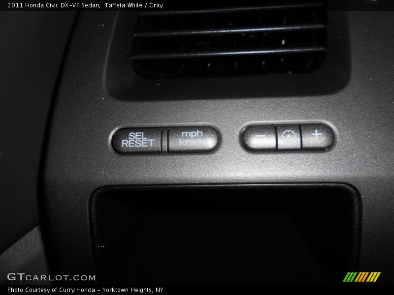 Taffeta White / Gray 2011 Honda Civic DX-VP Sedan