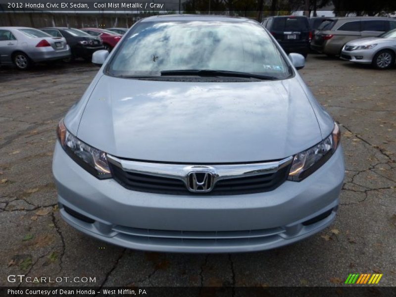 Cool Mist Metallic / Gray 2012 Honda Civic EX Sedan