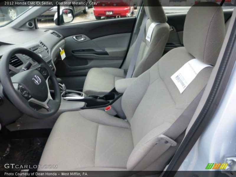 Cool Mist Metallic / Gray 2012 Honda Civic EX Sedan
