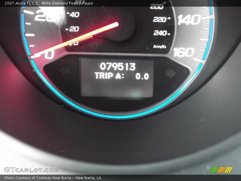 White Diamond Pearl / Taupe 2007 Acura TL 3.2