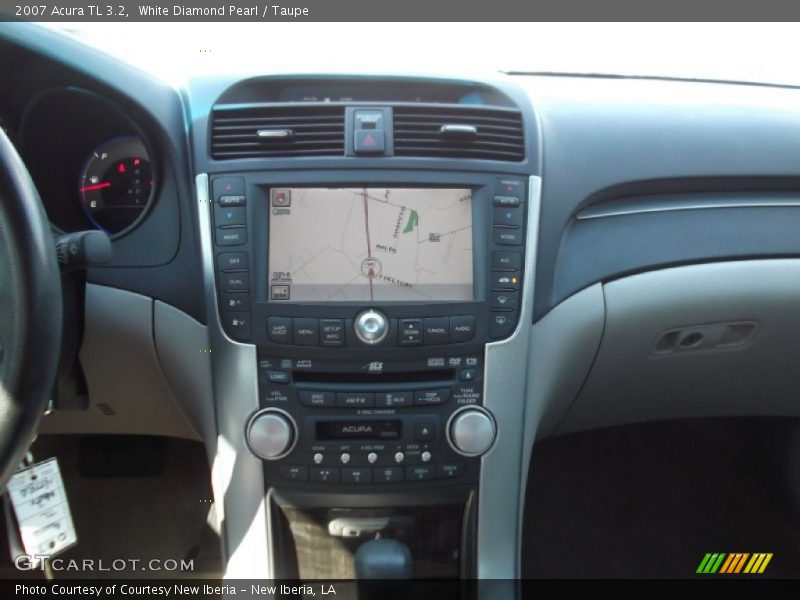 White Diamond Pearl / Taupe 2007 Acura TL 3.2