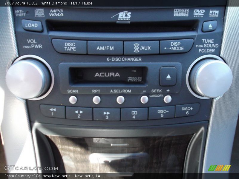 White Diamond Pearl / Taupe 2007 Acura TL 3.2