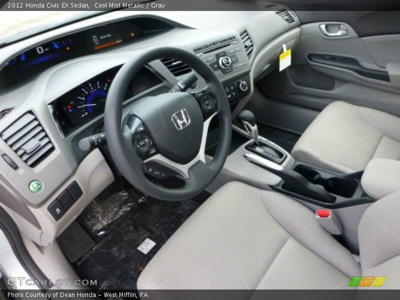 Cool Mist Metallic / Gray 2012 Honda Civic EX Sedan
