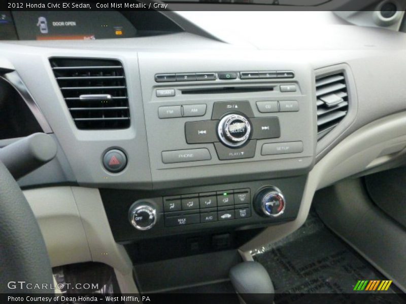 Cool Mist Metallic / Gray 2012 Honda Civic EX Sedan