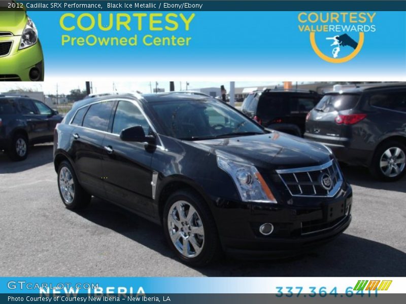 Black Ice Metallic / Ebony/Ebony 2012 Cadillac SRX Performance