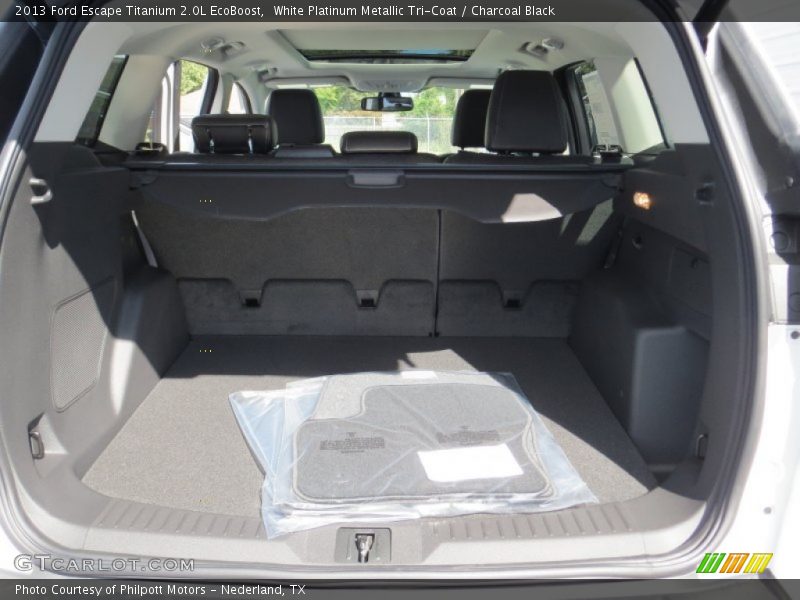 White Platinum Metallic Tri-Coat / Charcoal Black 2013 Ford Escape Titanium 2.0L EcoBoost