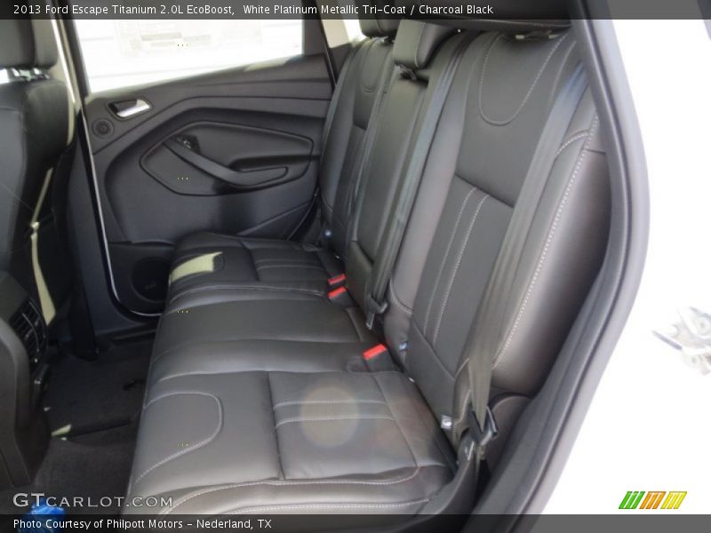 White Platinum Metallic Tri-Coat / Charcoal Black 2013 Ford Escape Titanium 2.0L EcoBoost