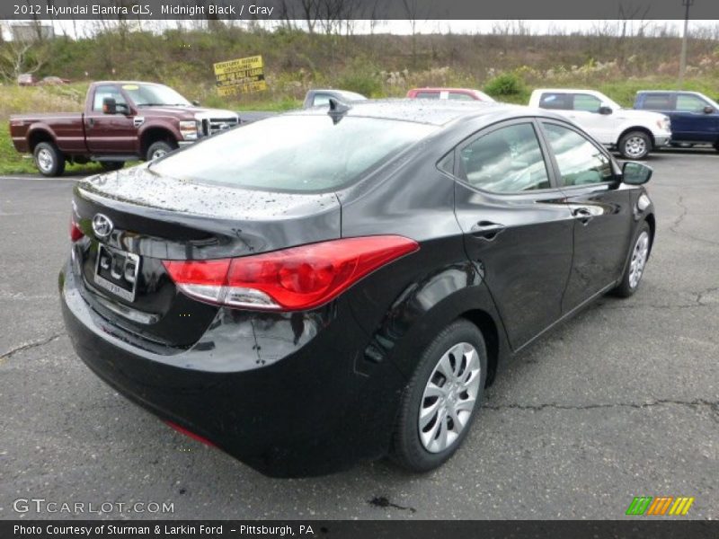 Midnight Black / Gray 2012 Hyundai Elantra GLS