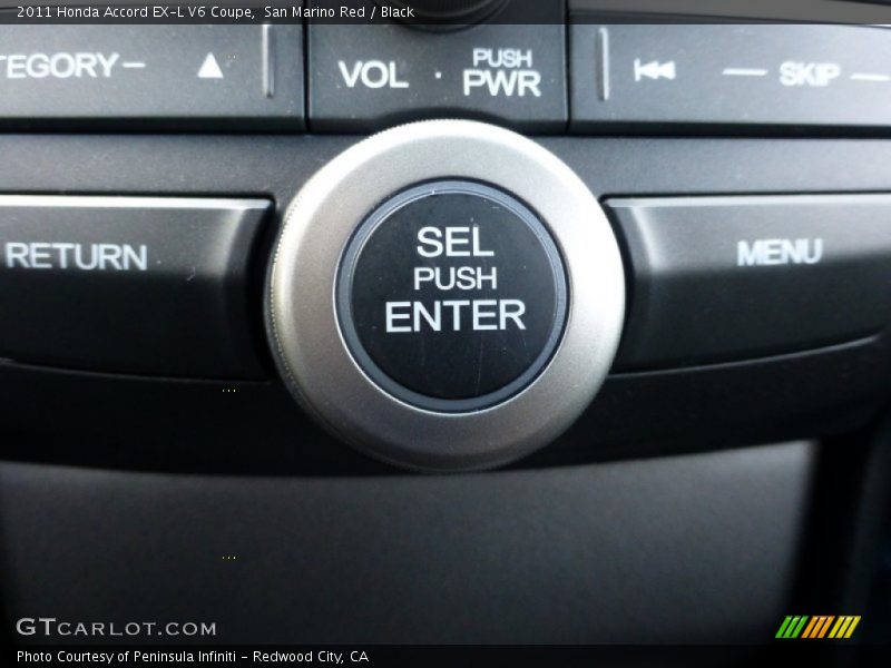 Controls of 2011 Accord EX-L V6 Coupe