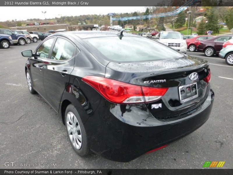 Midnight Black / Gray 2012 Hyundai Elantra GLS