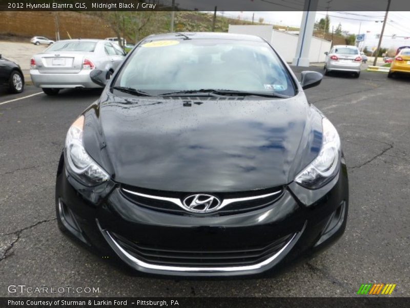 Midnight Black / Gray 2012 Hyundai Elantra GLS