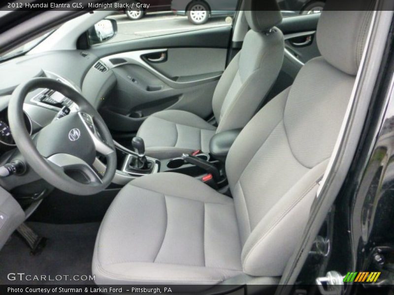 Midnight Black / Gray 2012 Hyundai Elantra GLS