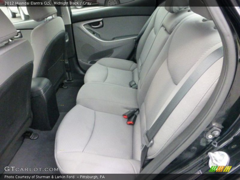 Midnight Black / Gray 2012 Hyundai Elantra GLS