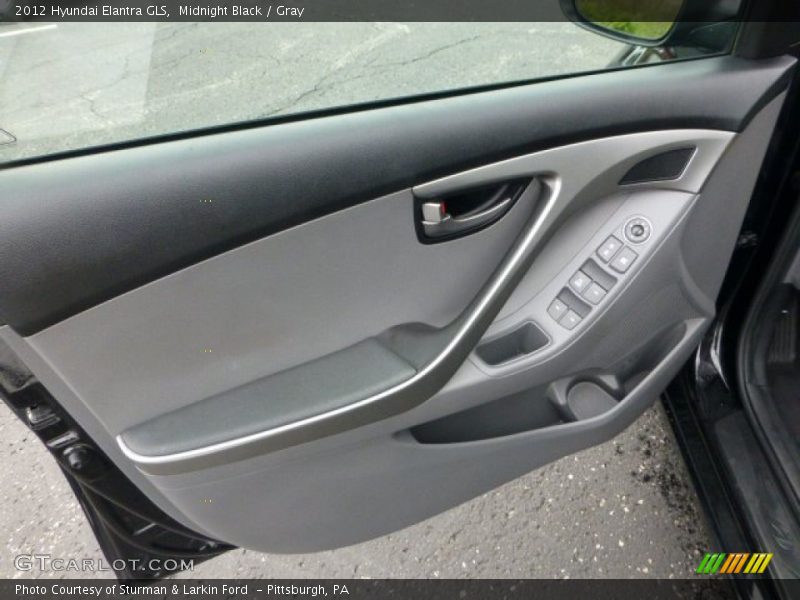 Midnight Black / Gray 2012 Hyundai Elantra GLS