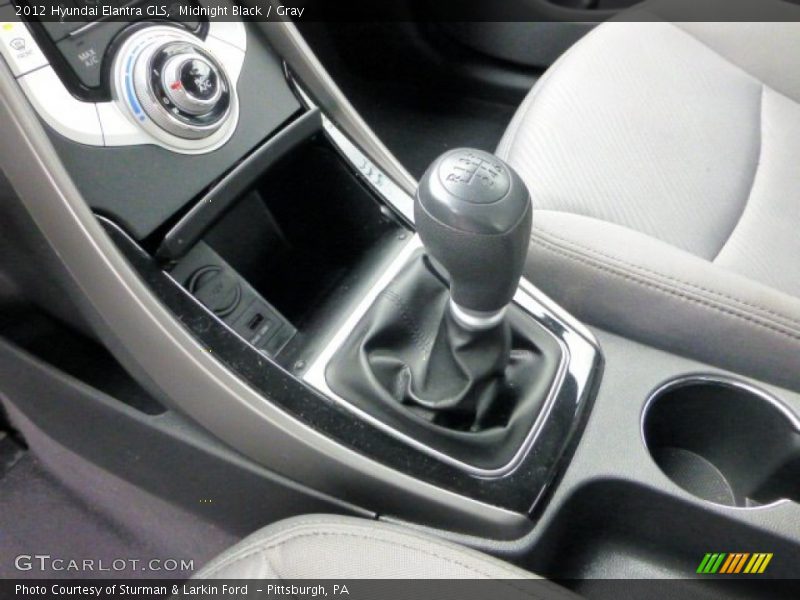 Midnight Black / Gray 2012 Hyundai Elantra GLS