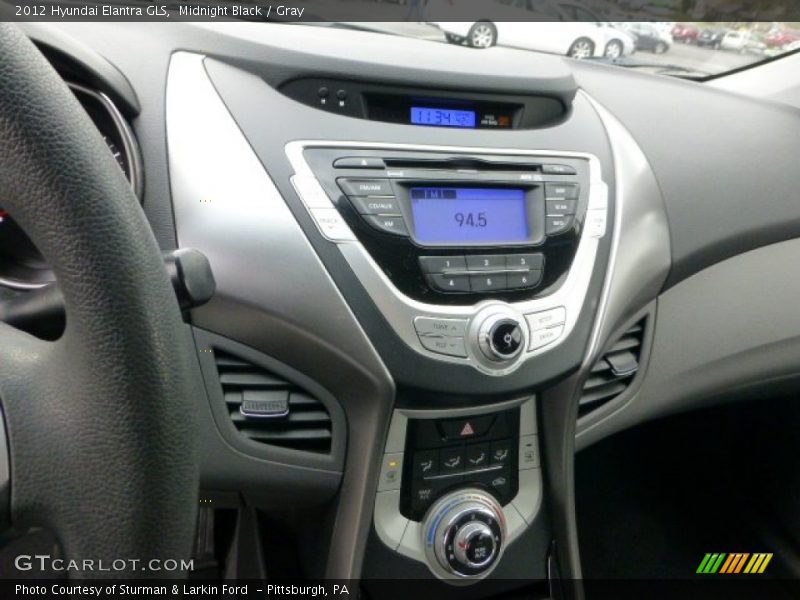 Midnight Black / Gray 2012 Hyundai Elantra GLS