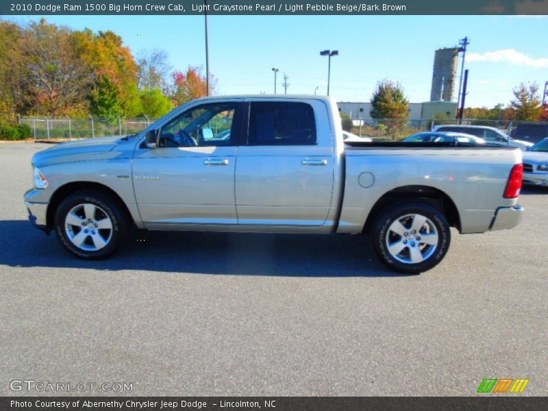 Light Graystone Pearl / Light Pebble Beige/Bark Brown 2010 Dodge Ram 1500 Big Horn Crew Cab