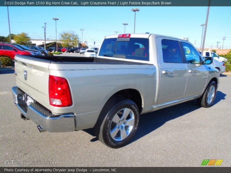 Light Graystone Pearl / Light Pebble Beige/Bark Brown 2010 Dodge Ram 1500 Big Horn Crew Cab
