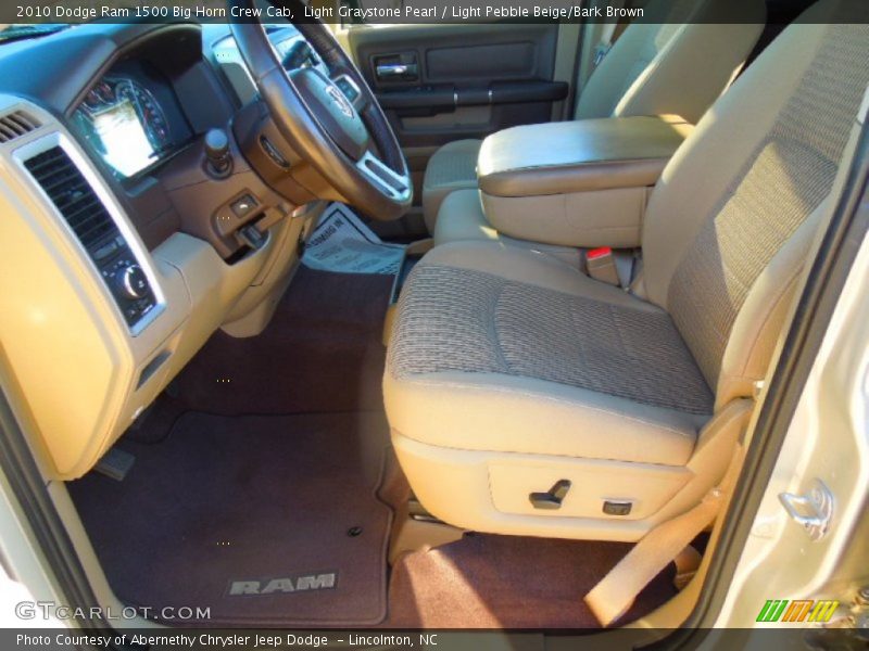 Light Graystone Pearl / Light Pebble Beige/Bark Brown 2010 Dodge Ram 1500 Big Horn Crew Cab