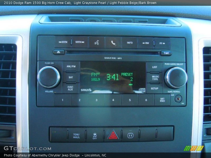 Audio System of 2010 Ram 1500 Big Horn Crew Cab
