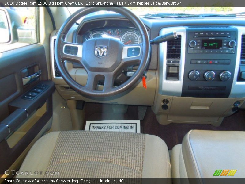 Light Graystone Pearl / Light Pebble Beige/Bark Brown 2010 Dodge Ram 1500 Big Horn Crew Cab