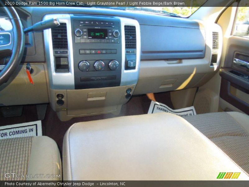 Light Graystone Pearl / Light Pebble Beige/Bark Brown 2010 Dodge Ram 1500 Big Horn Crew Cab