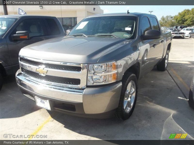 Graystone Metallic / Dark Titanium Gray 2007 Chevrolet Silverado 1500 LS Crew Cab