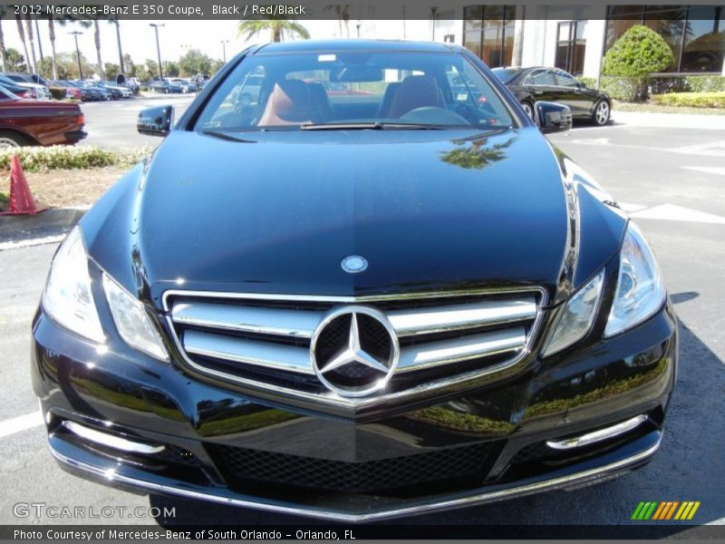 Black / Red/Black 2012 Mercedes-Benz E 350 Coupe
