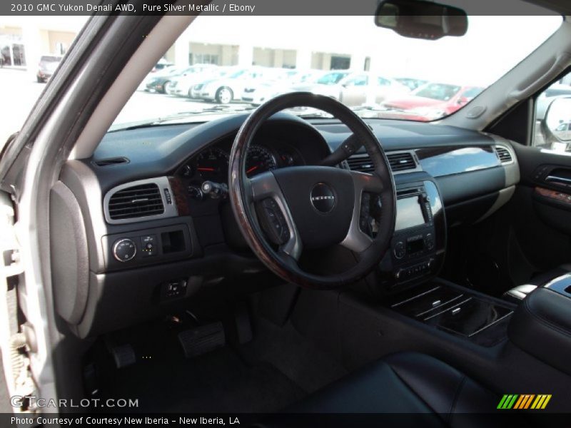 Pure Silver Metallic / Ebony 2010 GMC Yukon Denali AWD