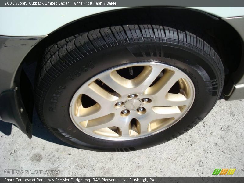 White Frost Pearl / Beige 2001 Subaru Outback Limited Sedan