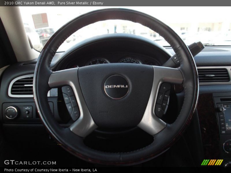 Pure Silver Metallic / Ebony 2010 GMC Yukon Denali AWD