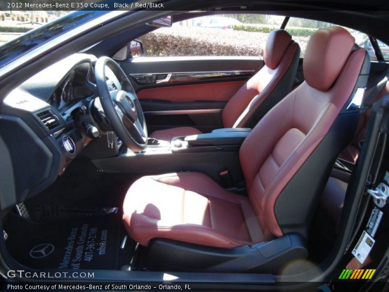  2012 E 350 Coupe Red/Black Interior