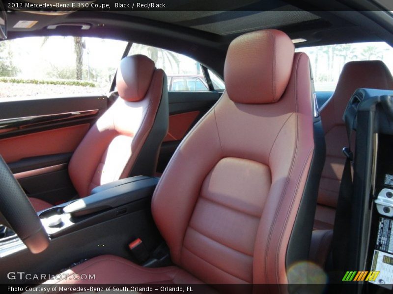  2012 E 350 Coupe Red/Black Interior