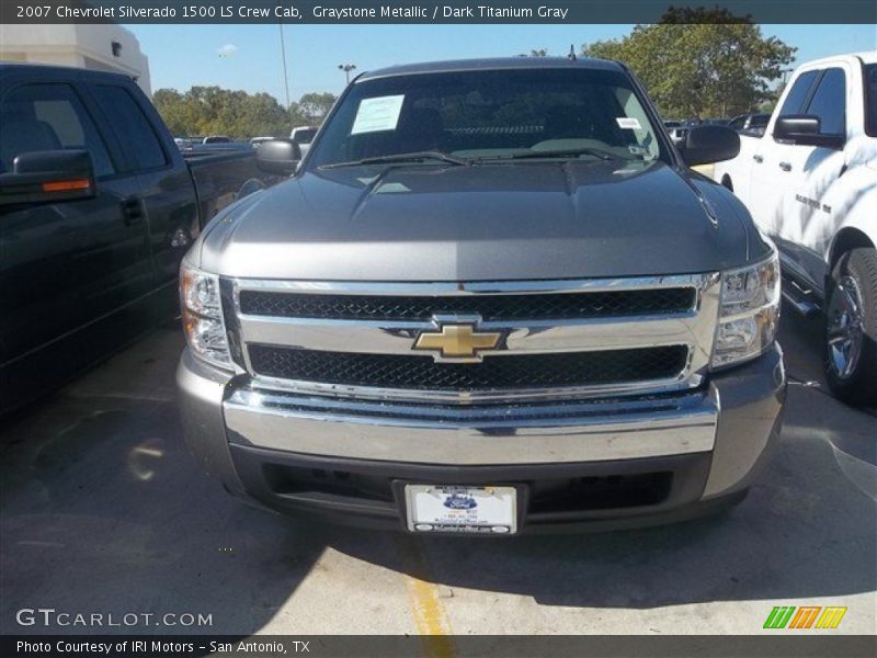 Graystone Metallic / Dark Titanium Gray 2007 Chevrolet Silverado 1500 LS Crew Cab