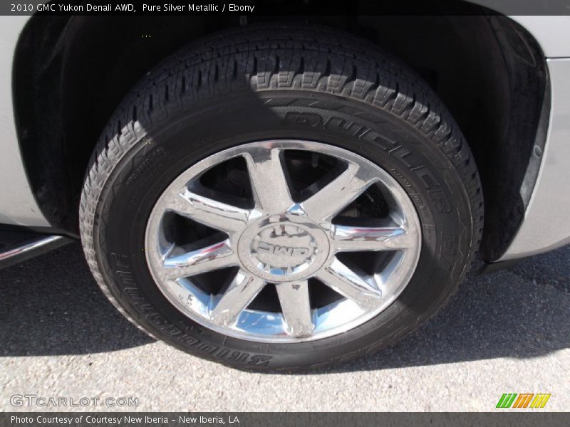 Pure Silver Metallic / Ebony 2010 GMC Yukon Denali AWD