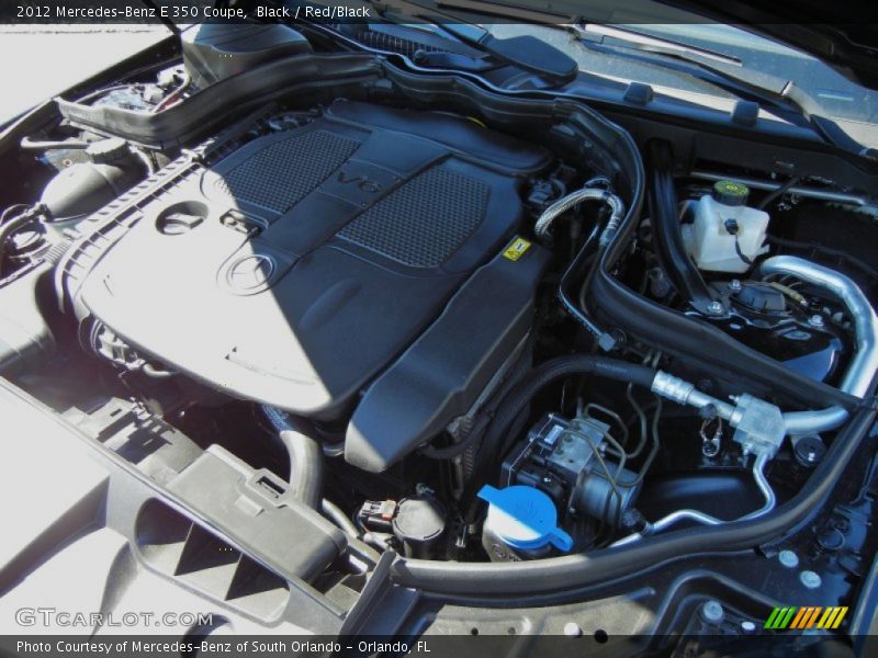 Black / Red/Black 2012 Mercedes-Benz E 350 Coupe