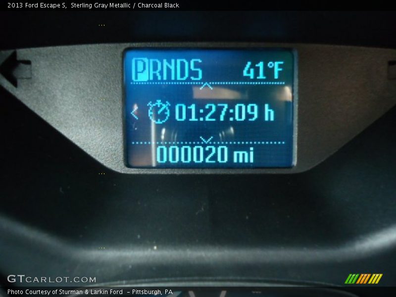 Sterling Gray Metallic / Charcoal Black 2013 Ford Escape S