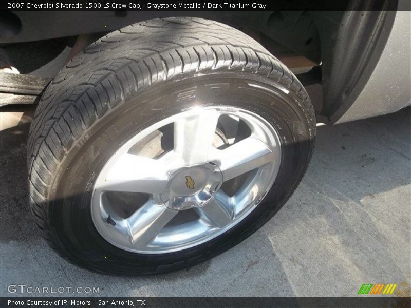 Graystone Metallic / Dark Titanium Gray 2007 Chevrolet Silverado 1500 LS Crew Cab