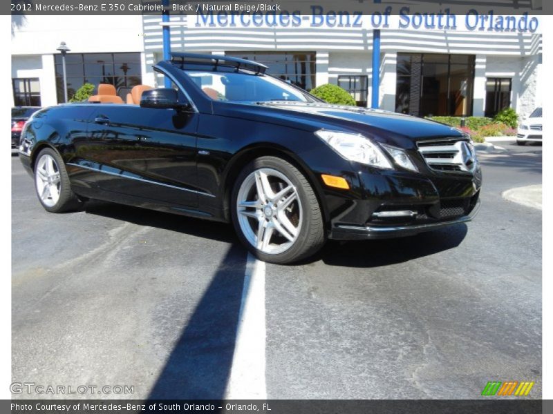 Black / Natural Beige/Black 2012 Mercedes-Benz E 350 Cabriolet