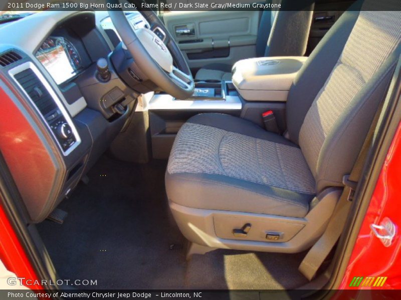 Flame Red / Dark Slate Gray/Medium Graystone 2011 Dodge Ram 1500 Big Horn Quad Cab