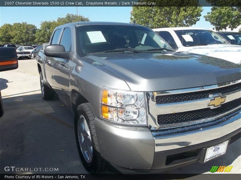 Graystone Metallic / Dark Titanium Gray 2007 Chevrolet Silverado 1500 LS Crew Cab