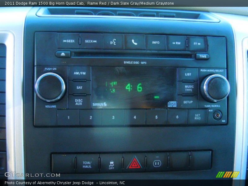 Flame Red / Dark Slate Gray/Medium Graystone 2011 Dodge Ram 1500 Big Horn Quad Cab
