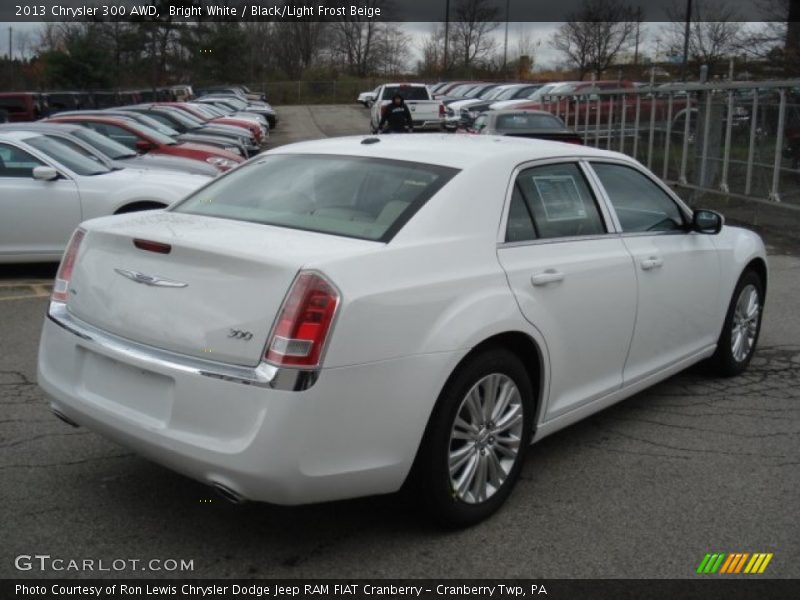 Bright White / Black/Light Frost Beige 2013 Chrysler 300 AWD