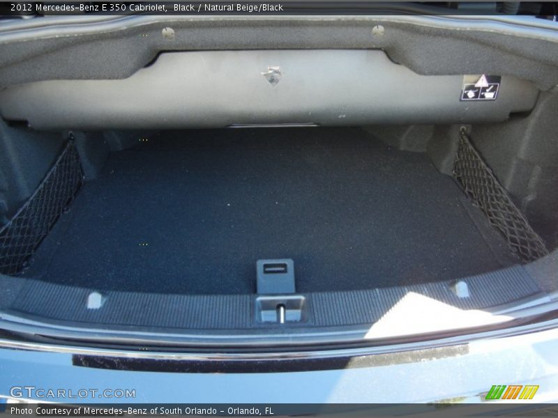  2012 E 350 Cabriolet Trunk