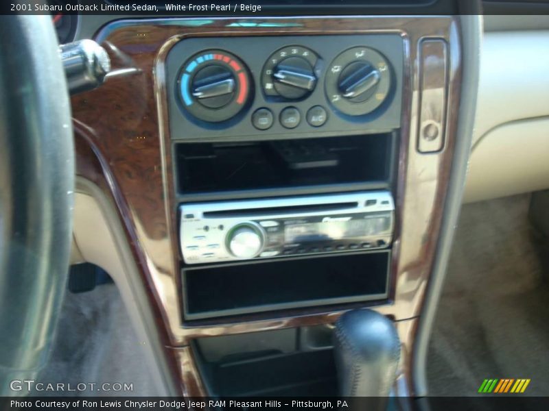 White Frost Pearl / Beige 2001 Subaru Outback Limited Sedan
