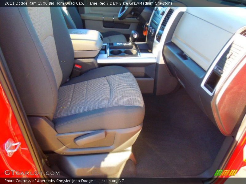Flame Red / Dark Slate Gray/Medium Graystone 2011 Dodge Ram 1500 Big Horn Quad Cab