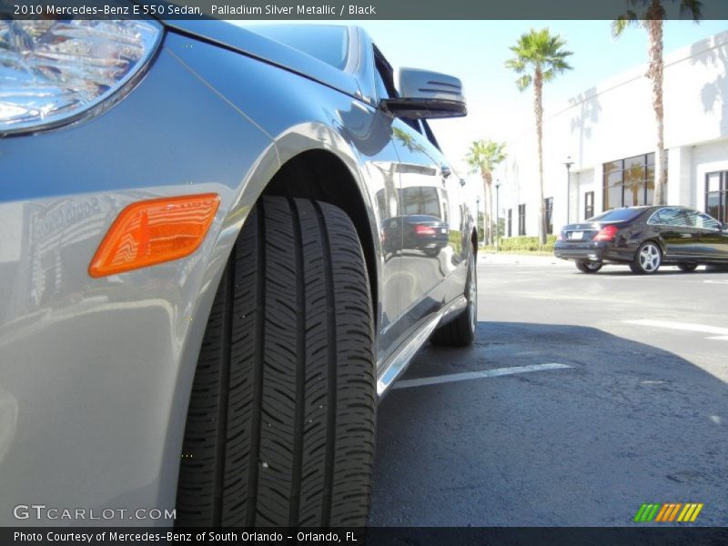 Palladium Silver Metallic / Black 2010 Mercedes-Benz E 550 Sedan
